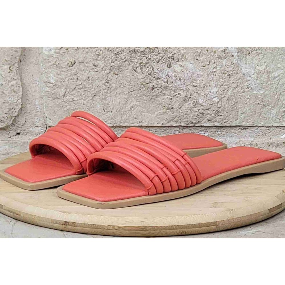 Dolce Vita Clear NYX Open Toe Flat Slide Sandal Size 9